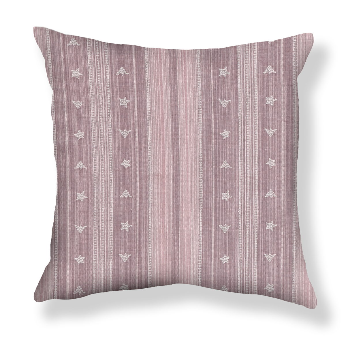 Budding Stripe Pillow in Lilac