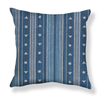 Budding Stripe Pillow in Ocean Blue Image 2