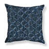 Carved Ogee Pillow in Midnight Blue Image 1