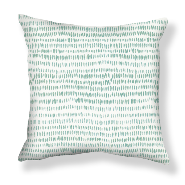 Dashes Pillow in Moss Green