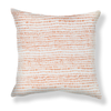 Dashes Pillow in Soft Tangerine Image 2