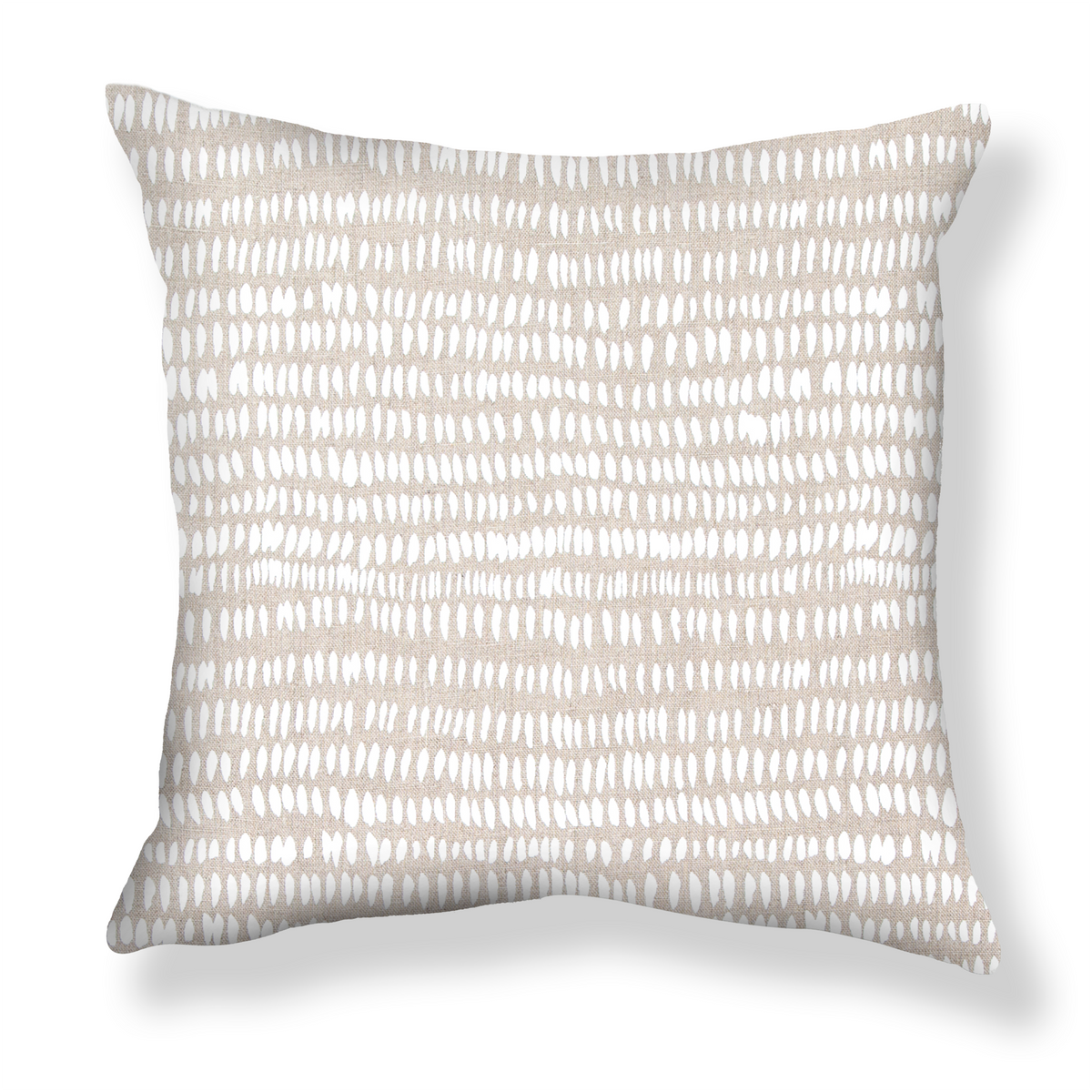 Dashes Pillow in White/Natural