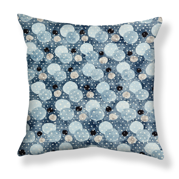 Dobler Dot Pillow in Blue/Navy