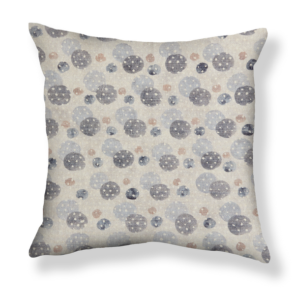 Dobler Dot Pillow in Gray/Natural