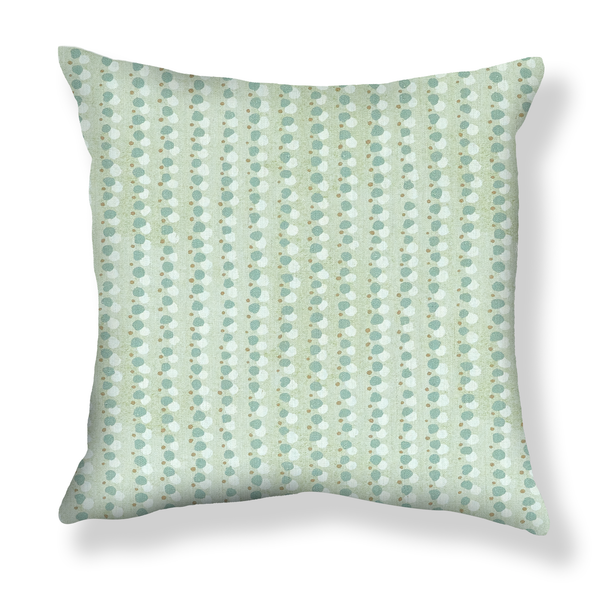 Dotted Lines Pillow in Pistachio