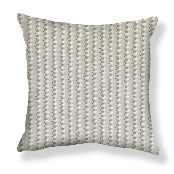Dotted Lines Pillow in Shore Gray