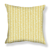 Dotted Lines Pillow in Yellow Image 1