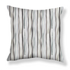 Garden Stripe Pillow in Gray / Blue Image 1