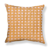 Gridded Ikat Pillow in Goldenrod Image 1