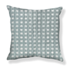 Gridded Ikat Pillow in Pale Marine Image 1