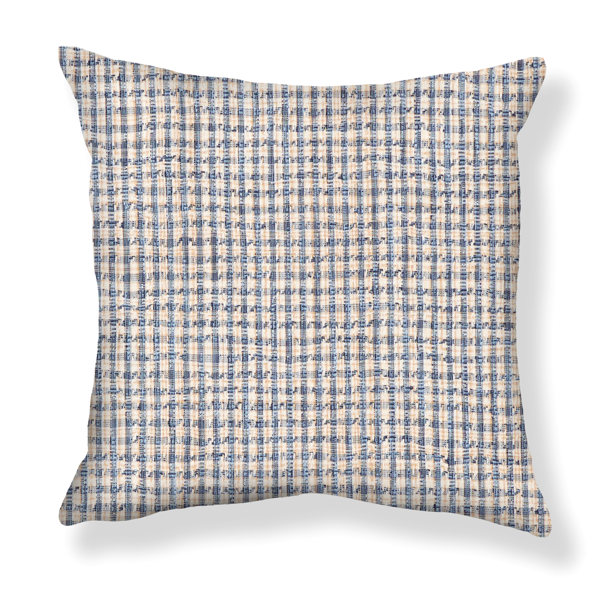 Mini Check Pillow in Blue