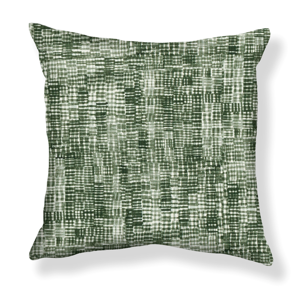 Hatchmarks Pillow in Forest Green