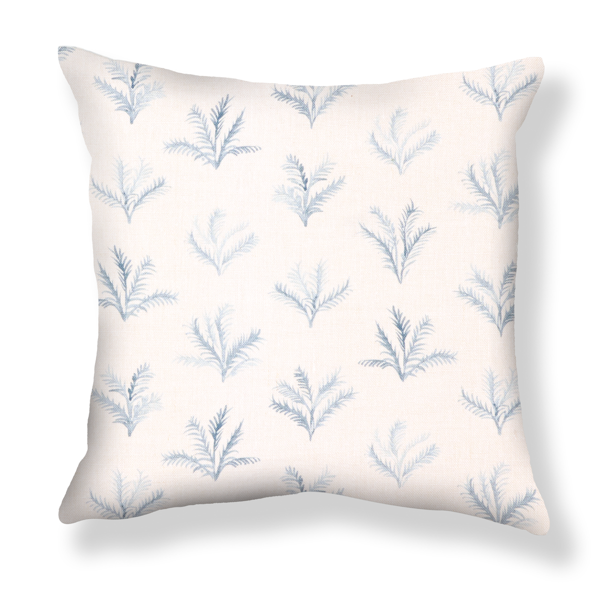 Little Palm Pillow in Light Blue
