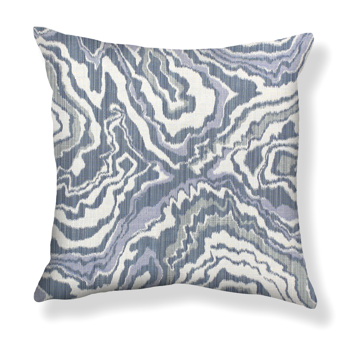 Marble Geode Pillow in Blue