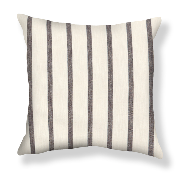 Market Stripe Pillow in Graphite