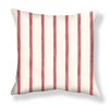 Market Stripe Pillow in Red Image 1