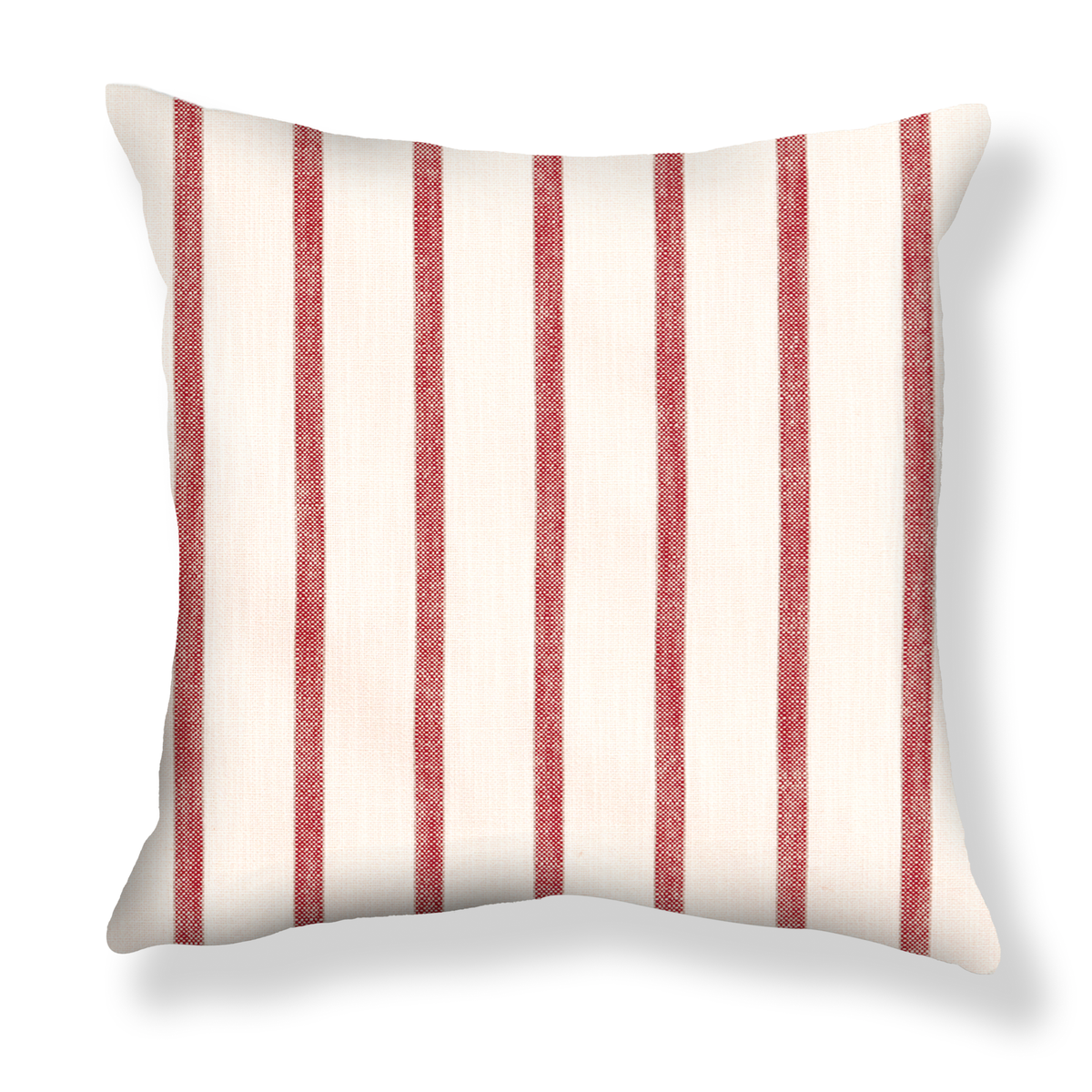 Market Stripe Pillow in Red