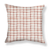 Mason Plaid Pillow in Peach/Rust Image 1