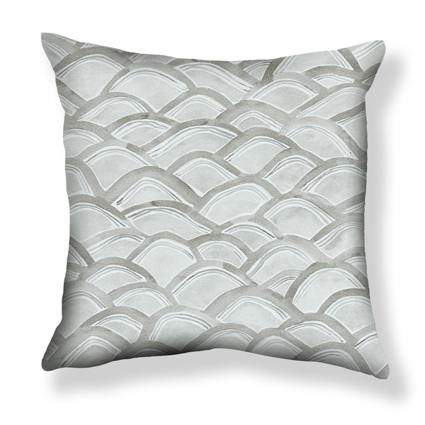Mountains Pillow in Gray
