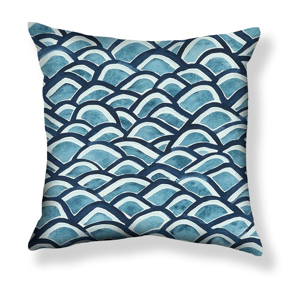 Mountains Pillow in Navy