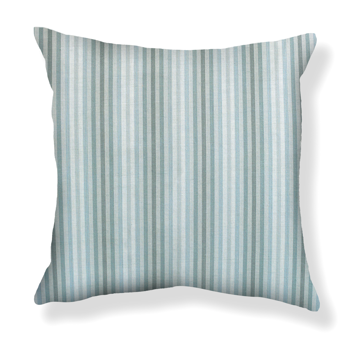 Ombré Stripe Pillow in Pale Marine