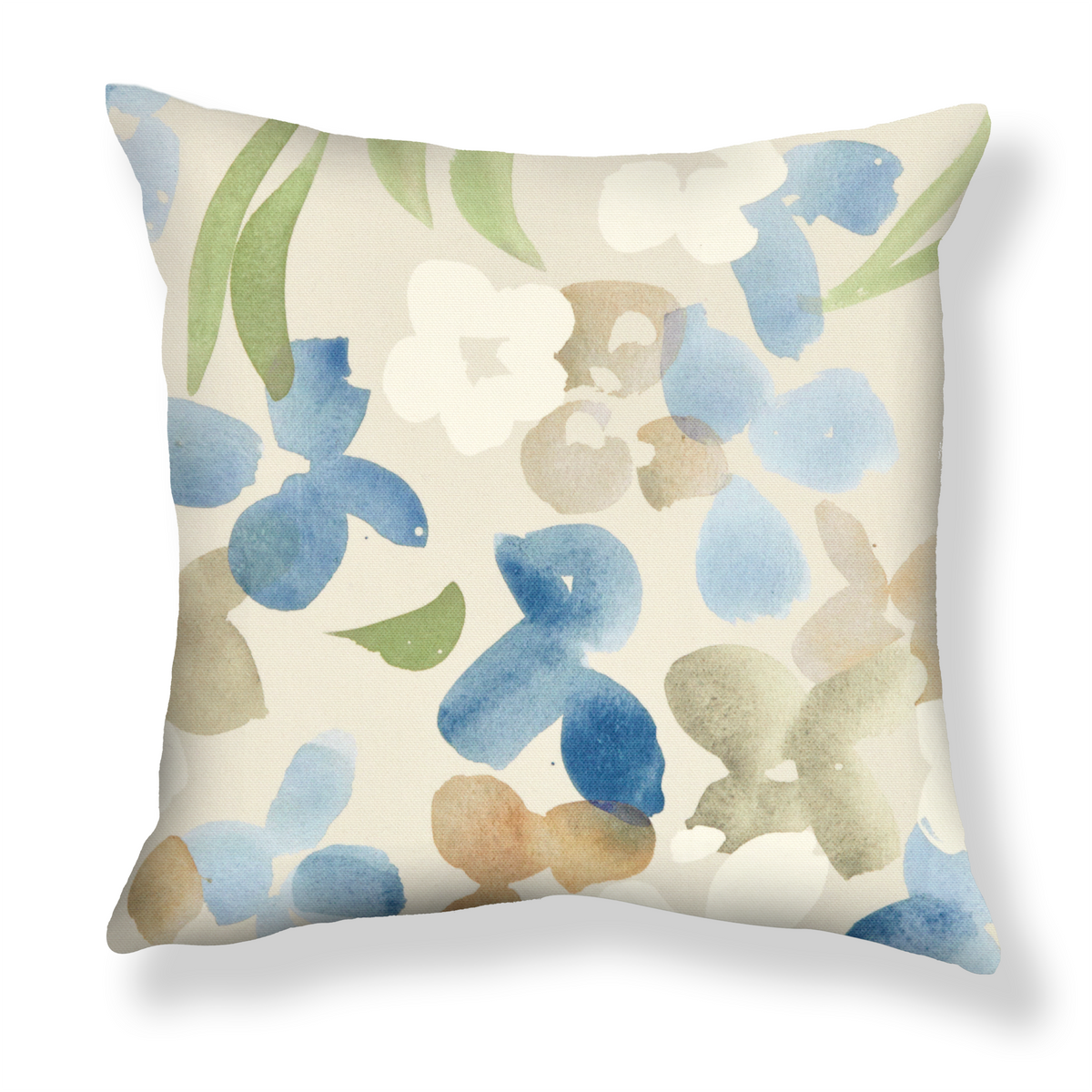 Perennial Blooms Pillow in Gray/Blue