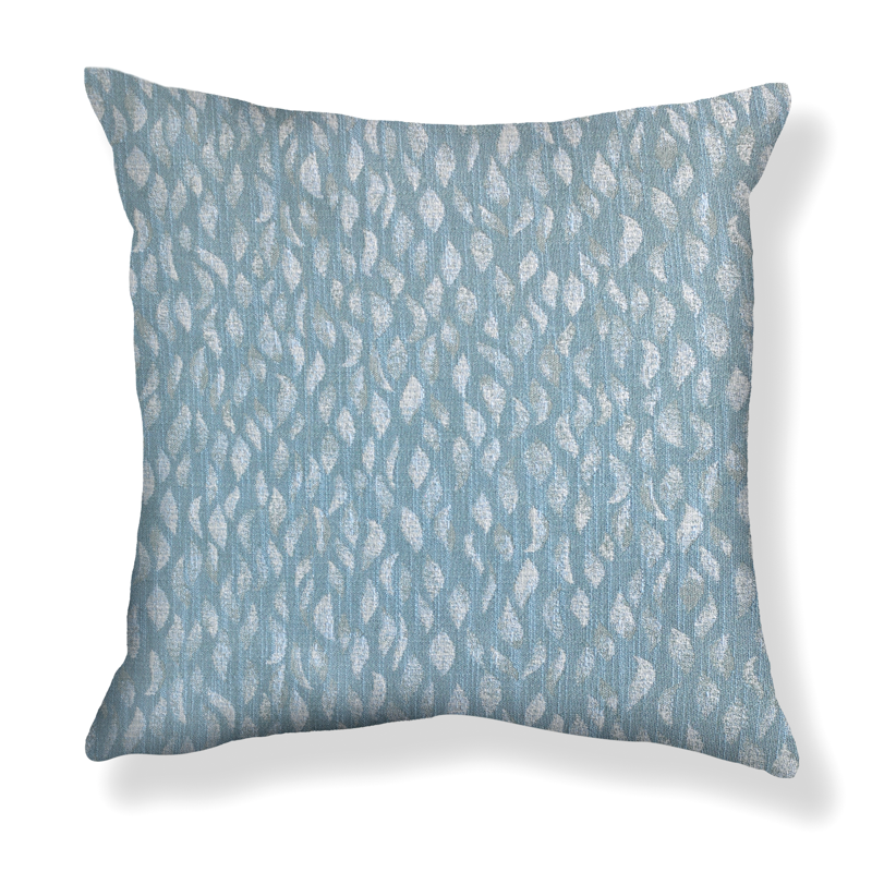 Petals Woven Pillow in Blue