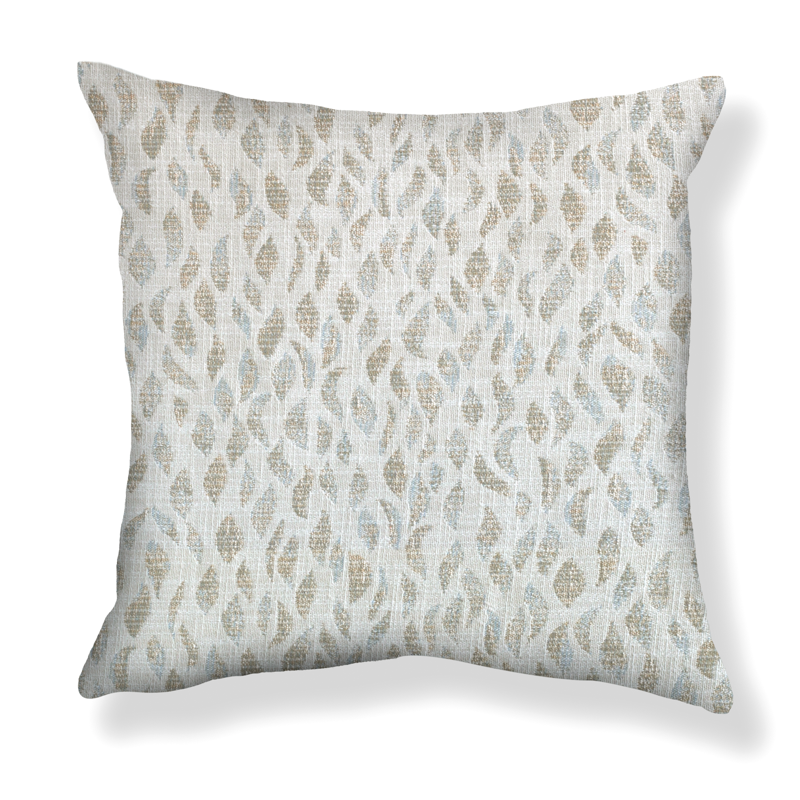 Petals Woven Pillow in Ivory
