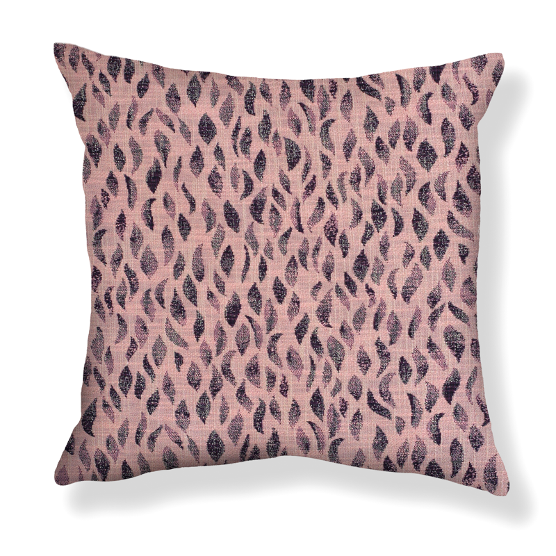 Petals Woven Pillow in Rose/Purple