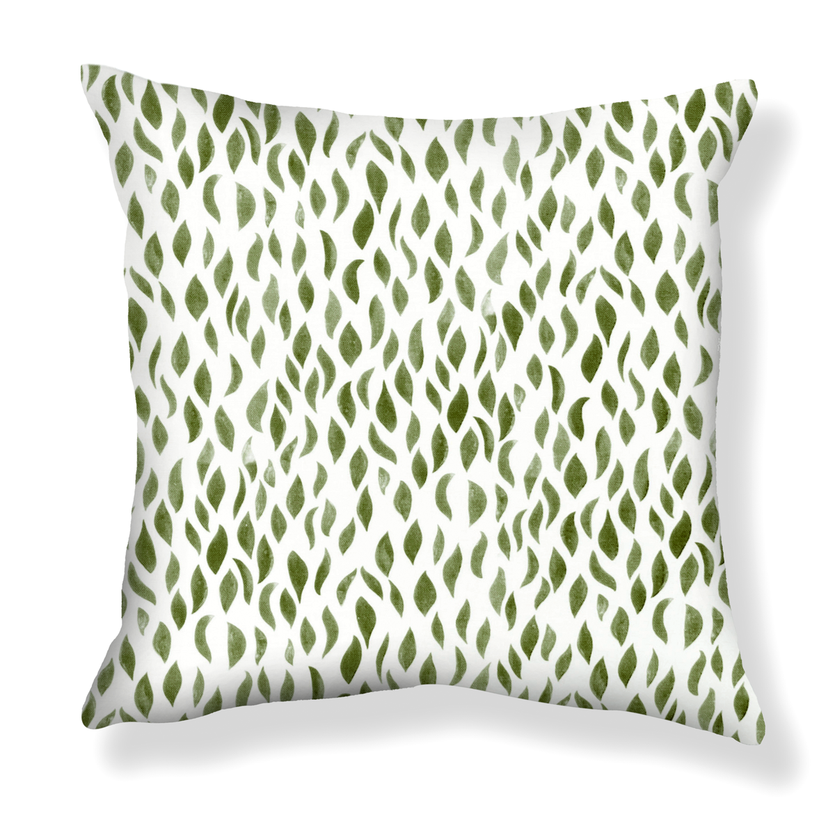 Petals Pillow in Dark Green