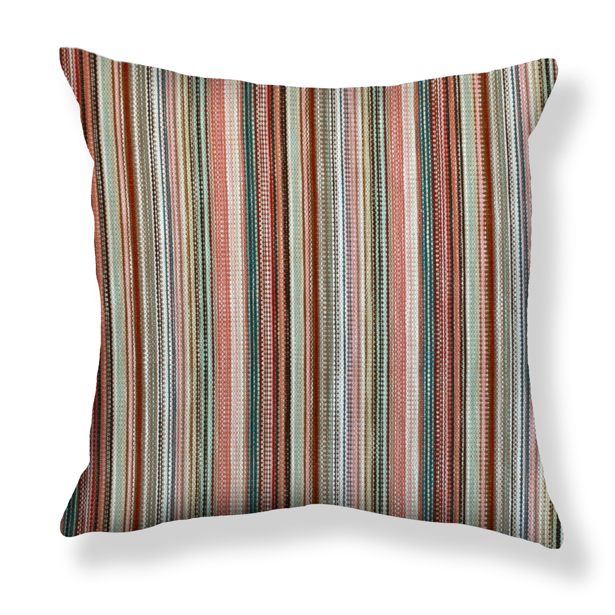 Prism Stripe Pillow in Multi Clay/Green