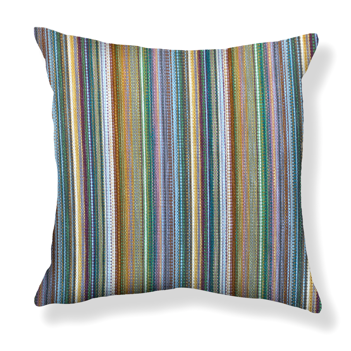 Prism Stripe Pillow in Multi Forest