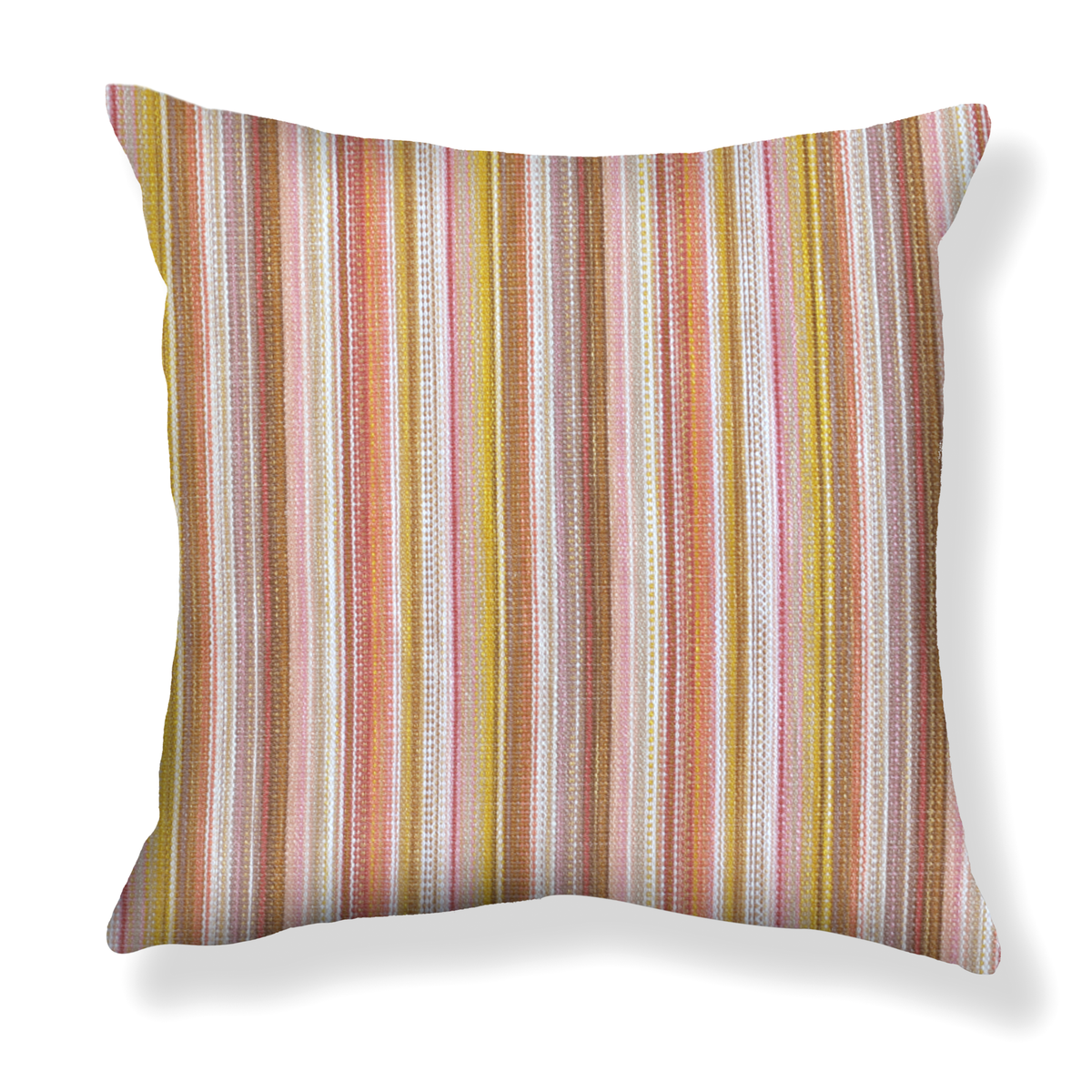 Prism Stripe Pillow in Multi Yellow/Pink