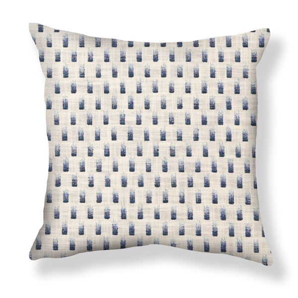 Raindrops Pillow in Blue