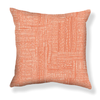 Sashiko Stitch Pillow in Tangerine Image 2