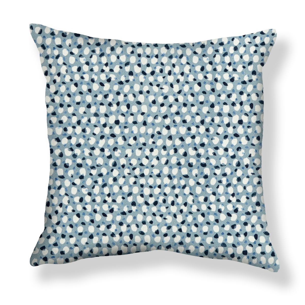 Scattered Dot Pillow in Blue/Navy