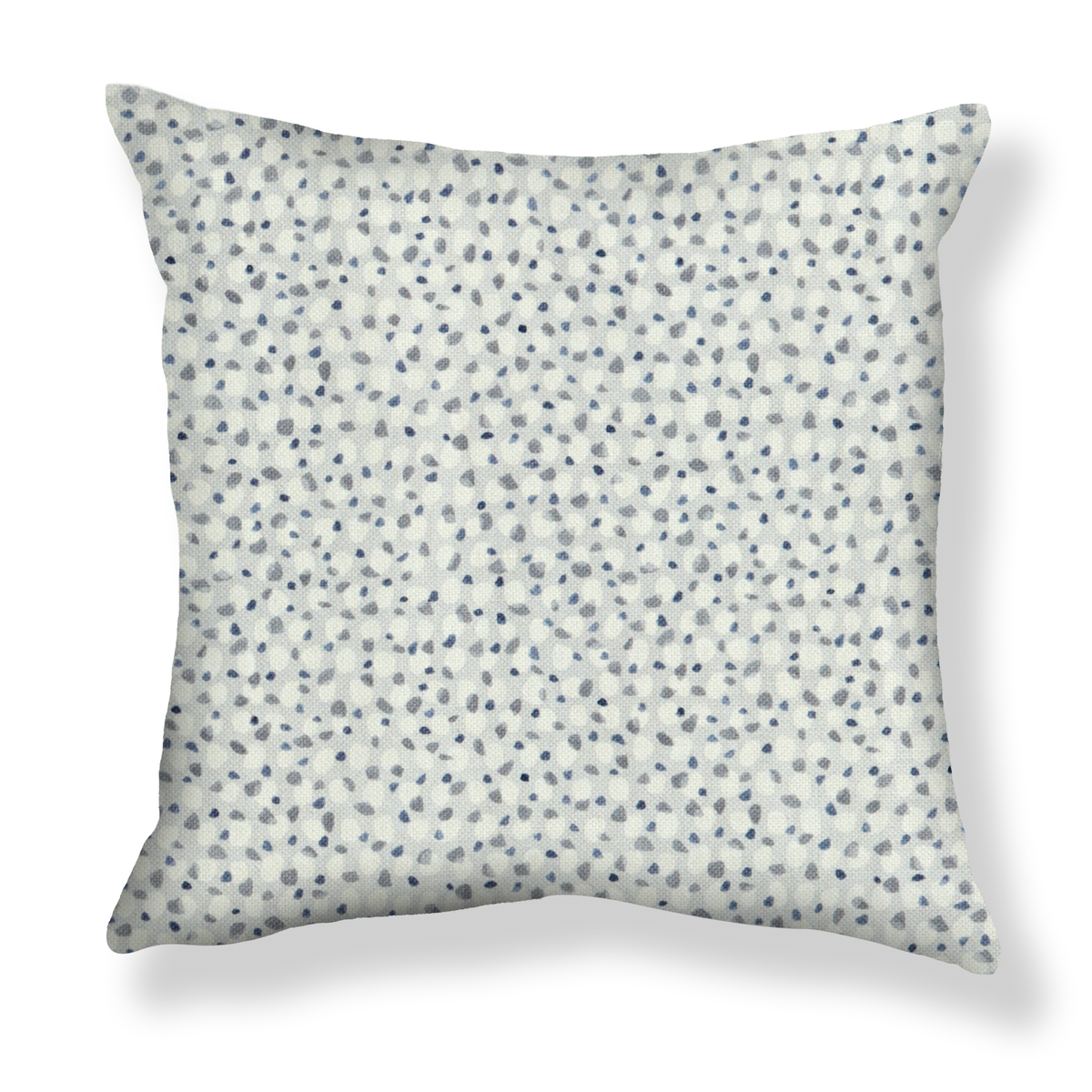 Scattered Dot Pillow in Gray-Blue