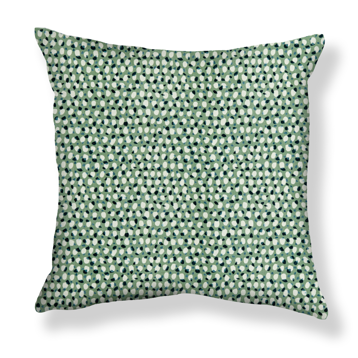 Scattered Dot Pillow in Green