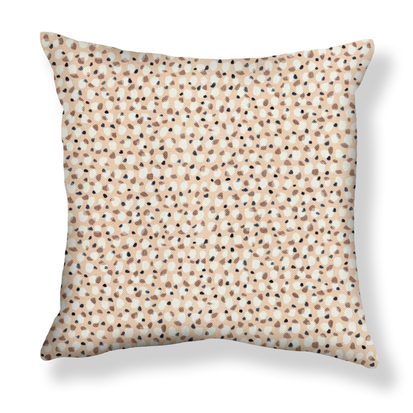 Scattered Dot Pillow in Peach