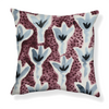 Sprigs Pillow in Eggplant/Blue Image 1
