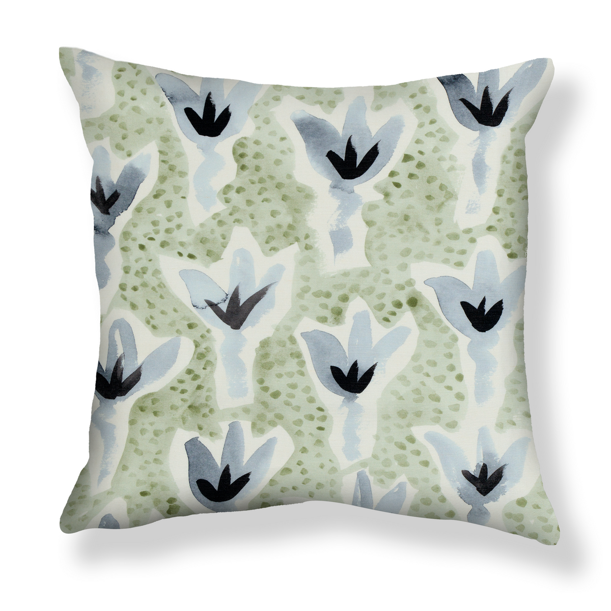 Sprigs Pillow in Green/Blue
