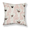 Sprigs Pillow in Pink-Mauve Image 1