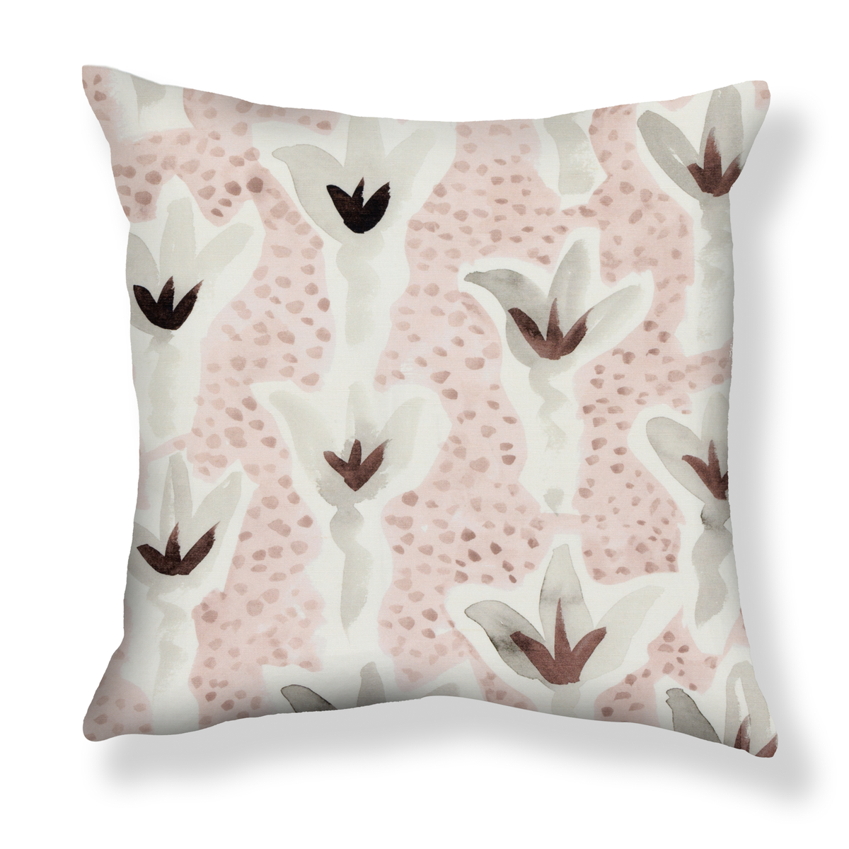 Sprigs Pillow in Pink-Mauve