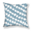 Stamped Garland Pillow in Harbor Blue Image 1