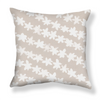 Stamped Garland Pillow in Shore Gray Image 1
