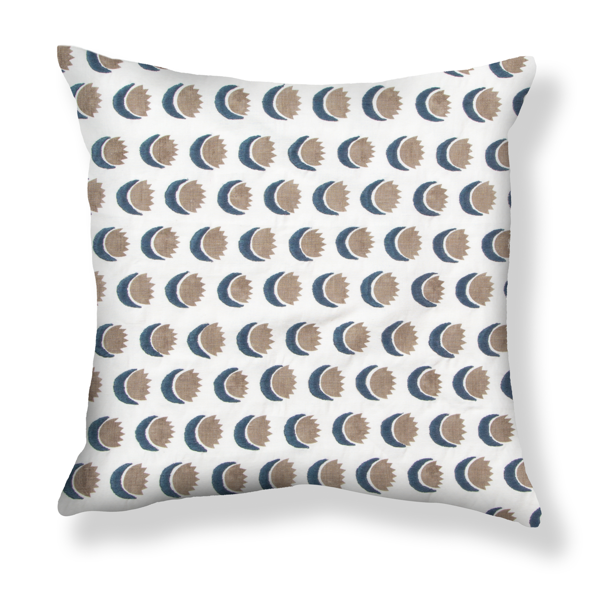 Sun and Moon in Navy / Smoke Pillow