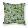 Textured Botanical Pillow in Green Image 2