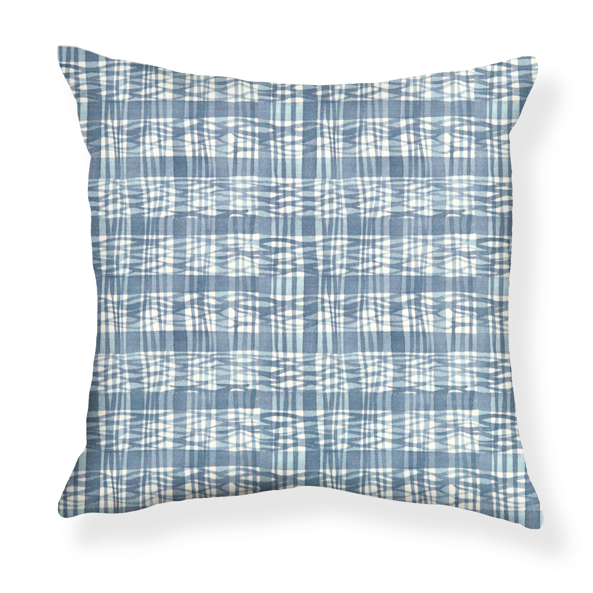 Thatched Pillow in Lake Blue