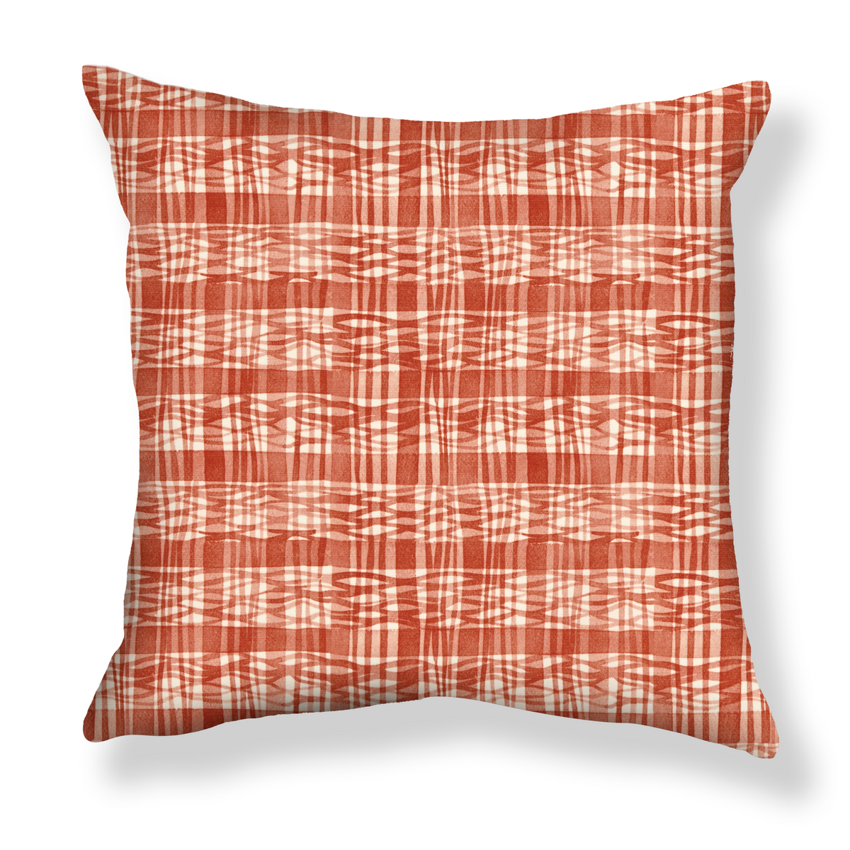 Thatched Pillow in Tomato