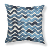 Tidal Wave Pillow in Sea Blues Image 2
